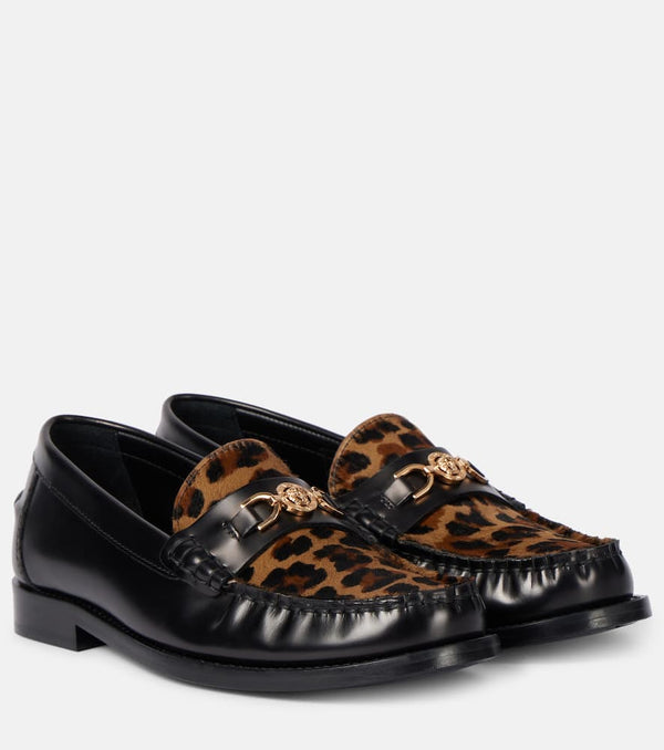 Versace Medusa '95 leopard-print loafers