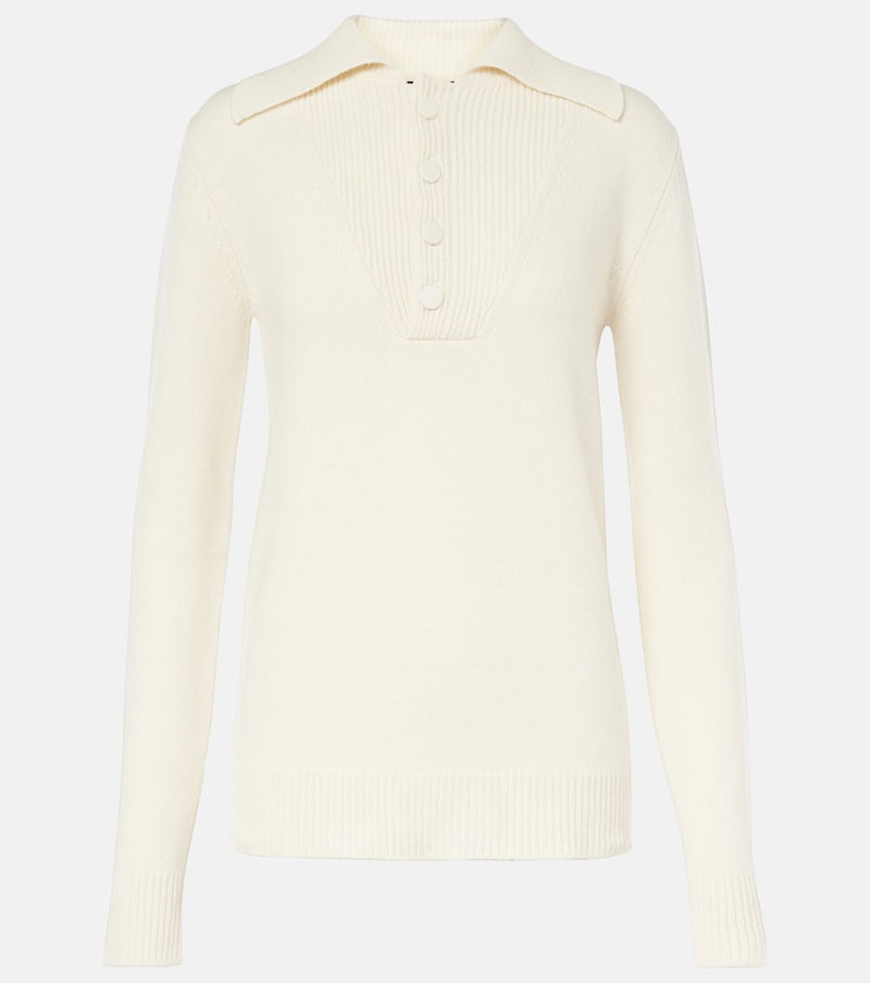 Plan C Wool and cashmere polo sweater