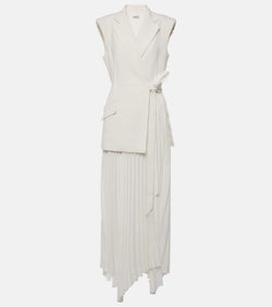 Simkhai Helena pleated wrap dress