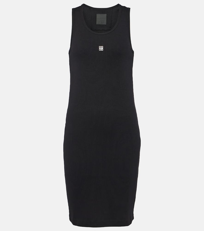 Givenchy 4G ribbed-knit cotton minidress