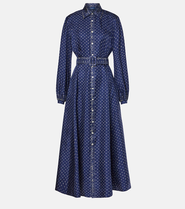 Polo Ralph Lauren Paisley silk midi dress | LYBSTORE