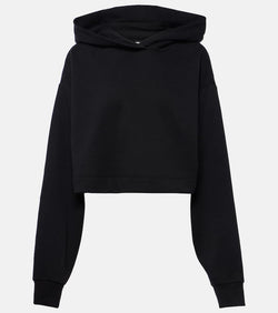 Alo Yoga Bae cropped cotton-blend hoodie