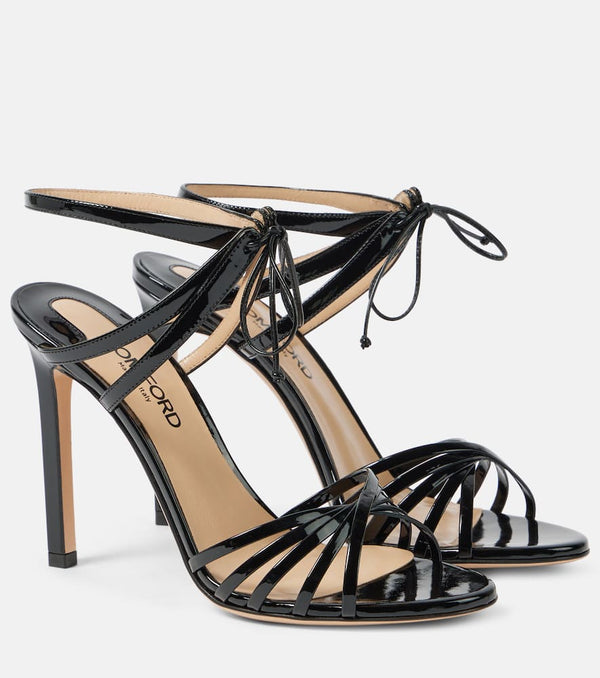 Tom Ford Angelica 105 patent leather sandals