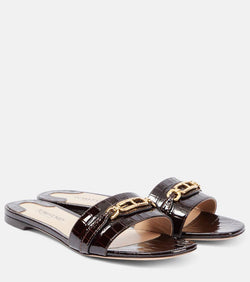 Tom Ford Whitney croc-effect leather slides