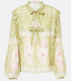 Giambattista Valli Printed silk georgette blouse