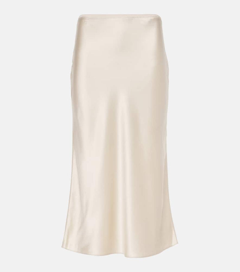 Joseph Isaak silk satin midi skirt