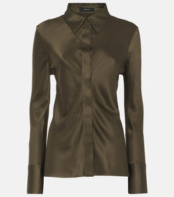 Joseph Brunel silk satin blouse