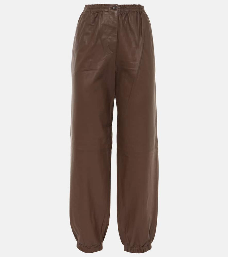 Joseph Leather sweatpants