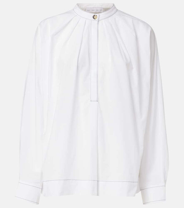 Proenza Schouler White Label pleated cotton poplin shirt