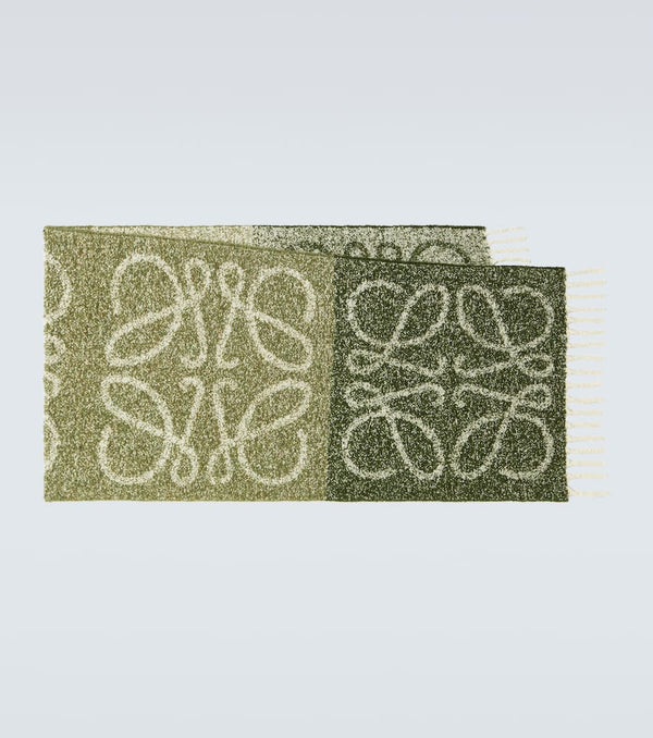 Loewe Anagram alpaca-blend bouclé scarf