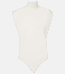 Alaïa Turtleneck wool bodysuit