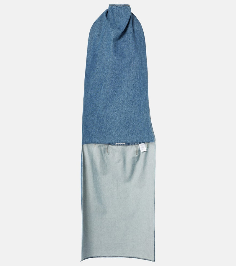 Alaïa Caped denim top