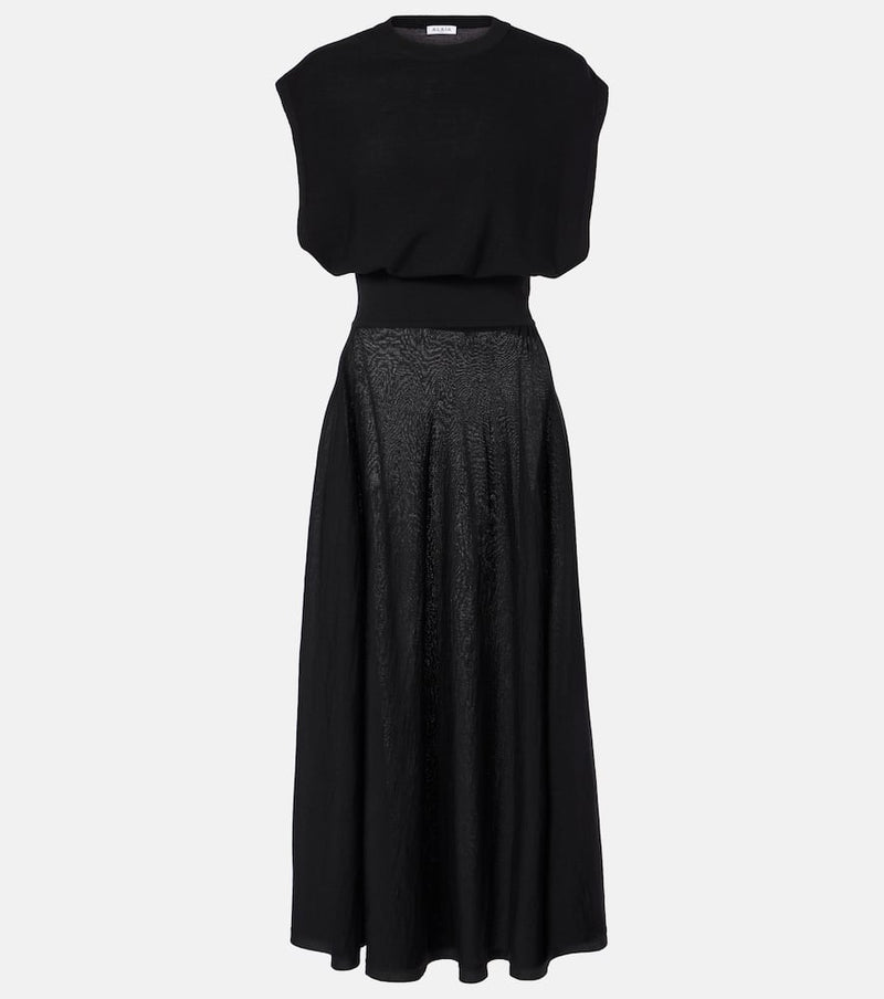 Alaïa Wool-blend midi dress