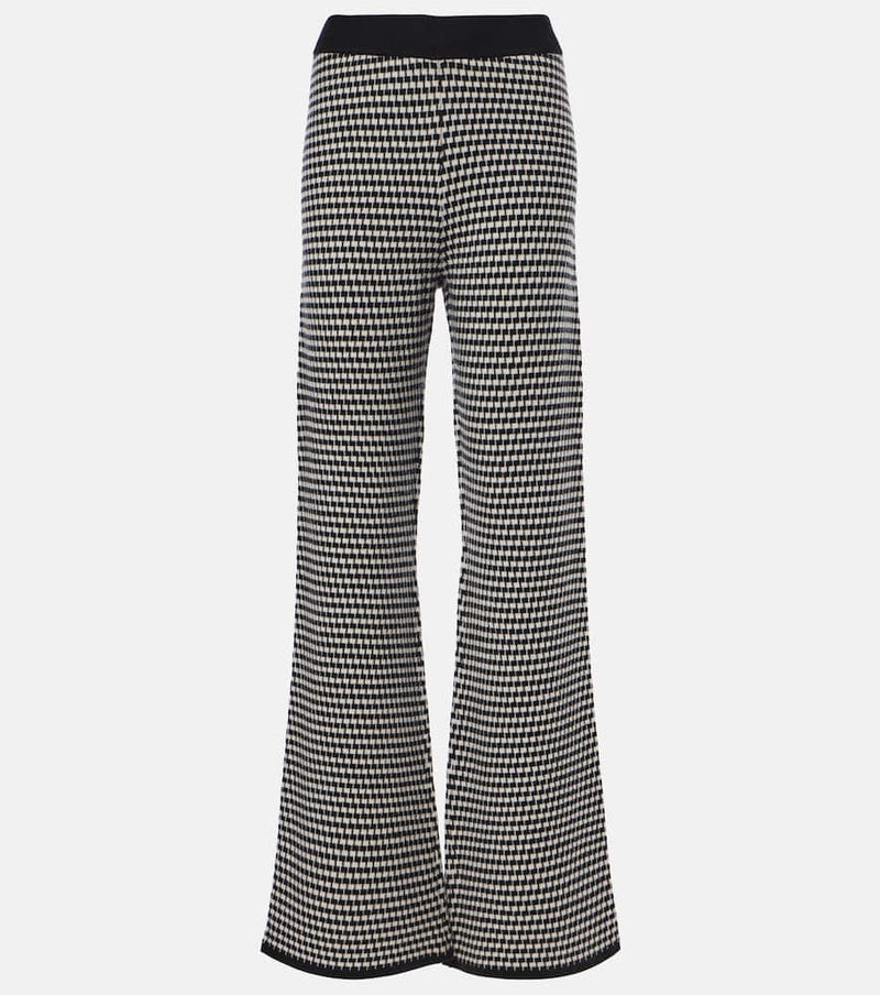 Jardin des Orangers High-rise wool and cashmere straight pants