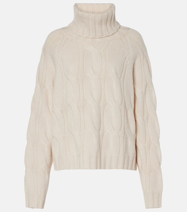 Jardin des Orangers Cable-knit wool and cashmere turtleneck sweater