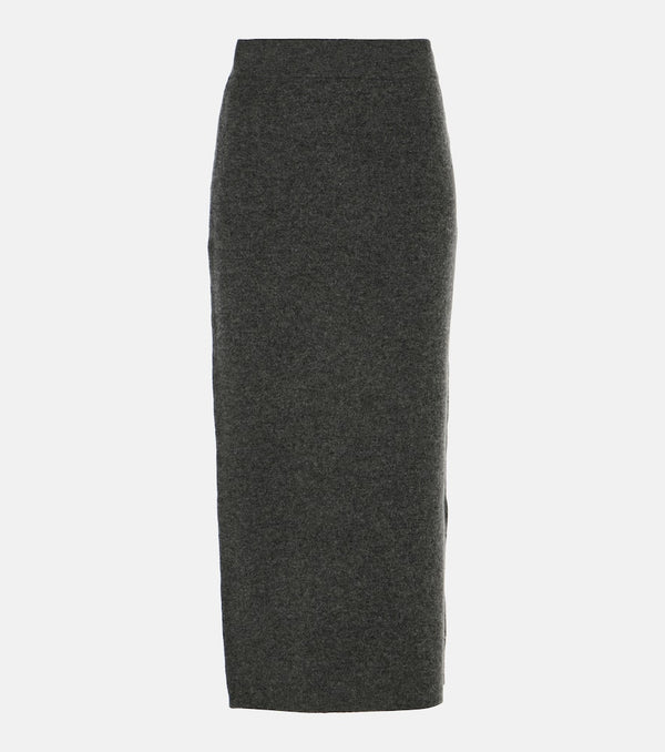 Jardin des Orangers Wool and cashmere midi skirt