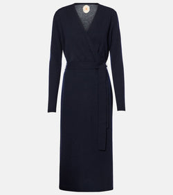 Jardin des Orangers Wool and cashmere wrap dress