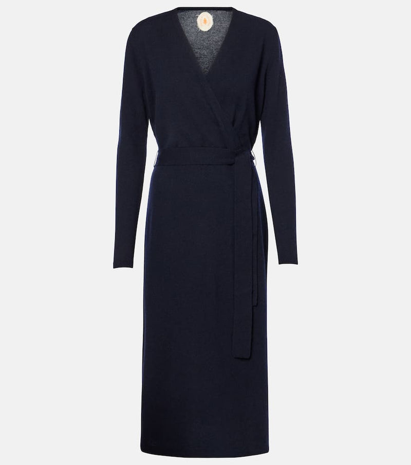 Jardin des Orangers Wool and cashmere wrap dress