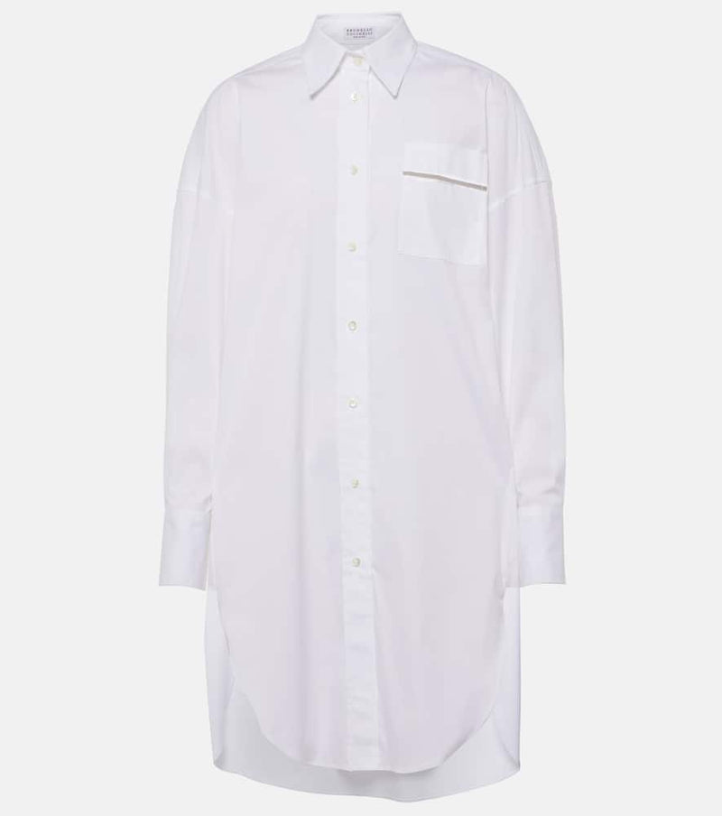 Brunello Cucinelli Cotton-blend shirt dress