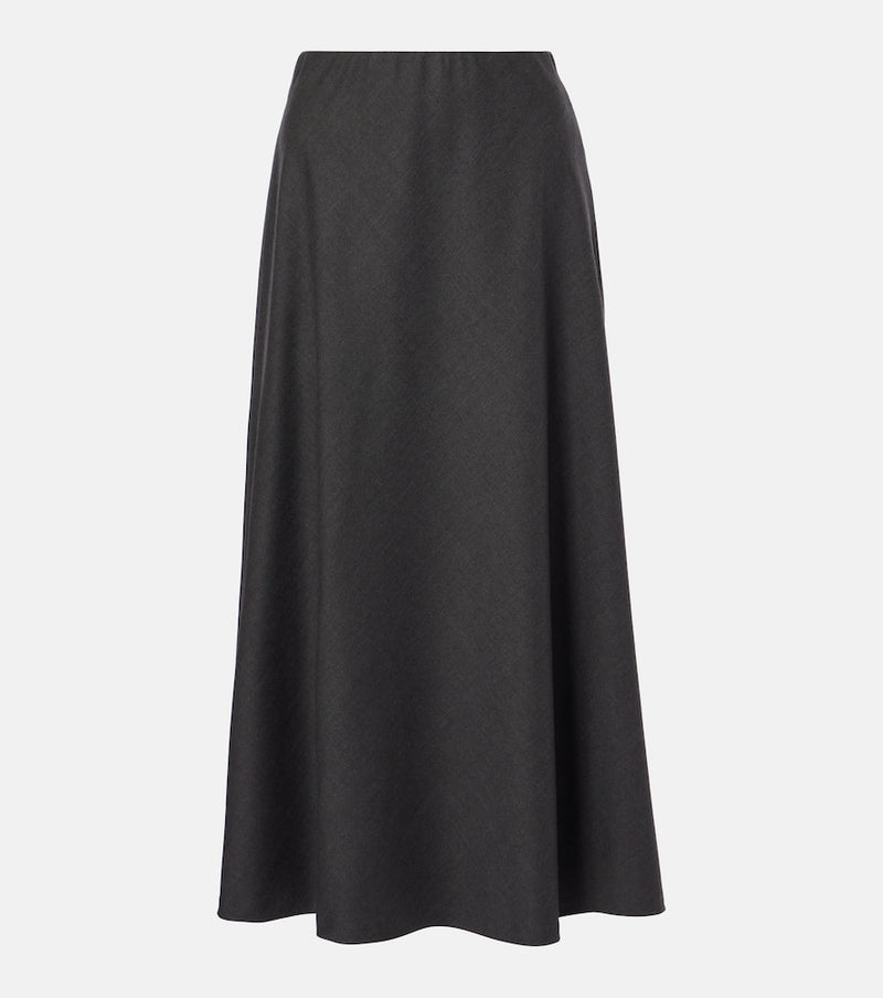 Brunello Cucinelli Wool-blend midi skirt