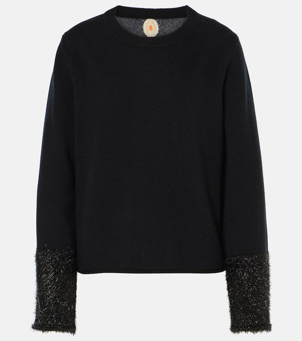 Jardin des Orangers Lamé-trimmed sweater