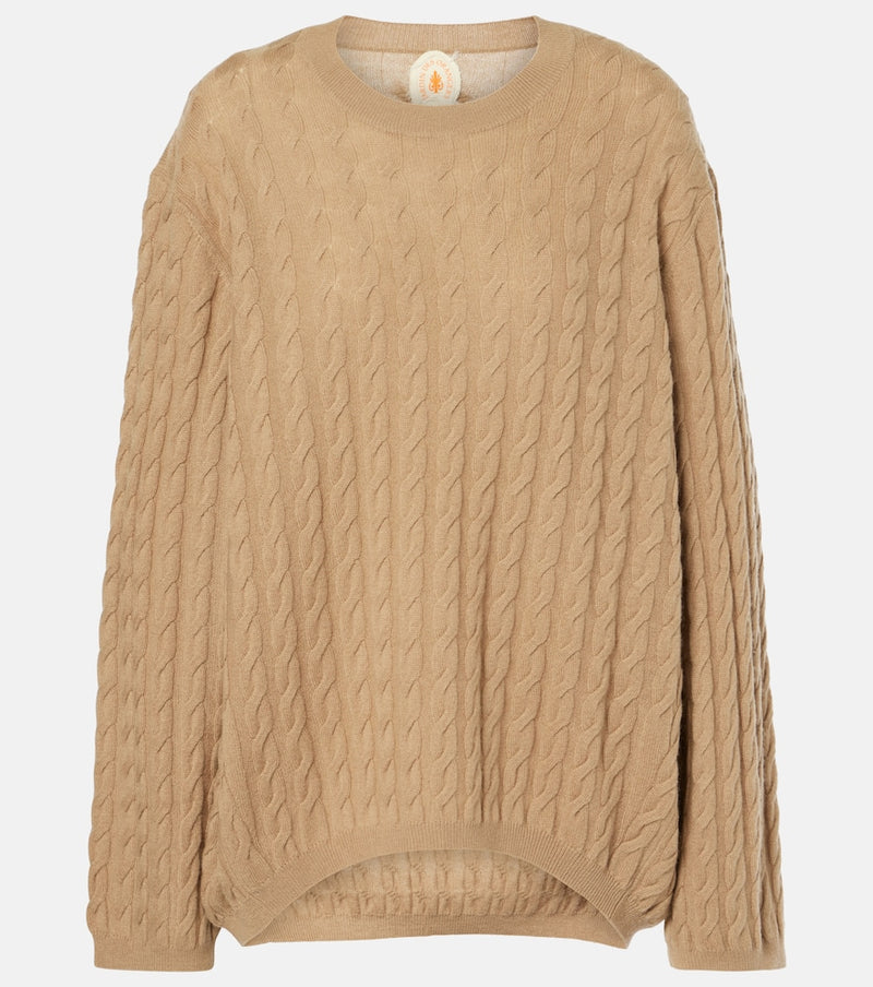 Jardin des Orangers Cable-knit wool and cashmere sweater