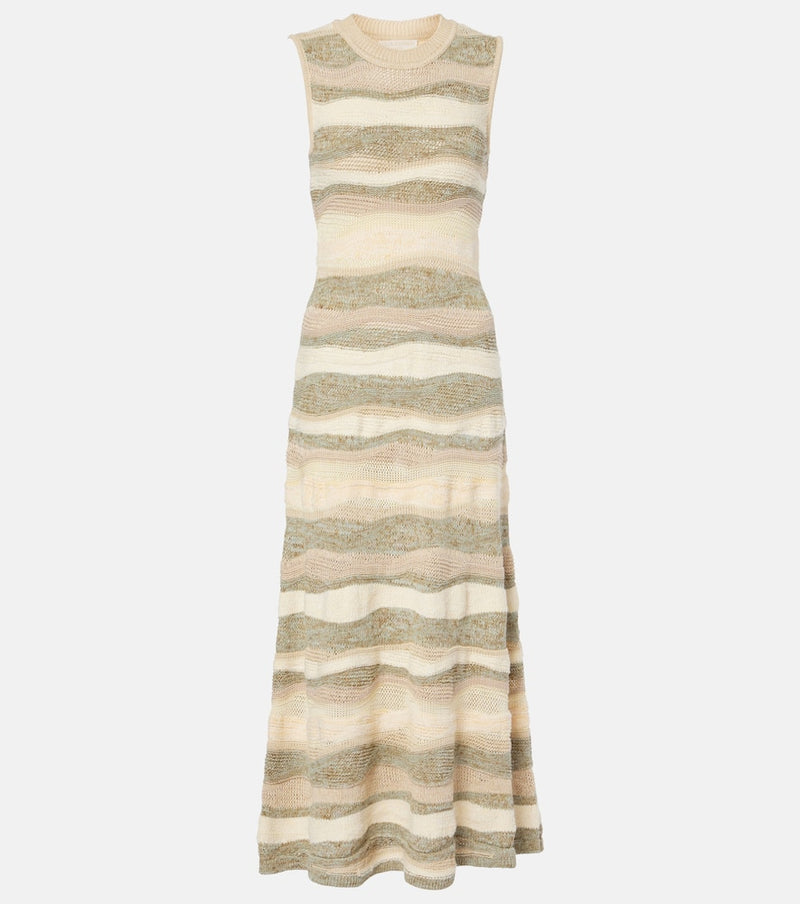 Ulla Johnson Gaia cotton-blend midi dress