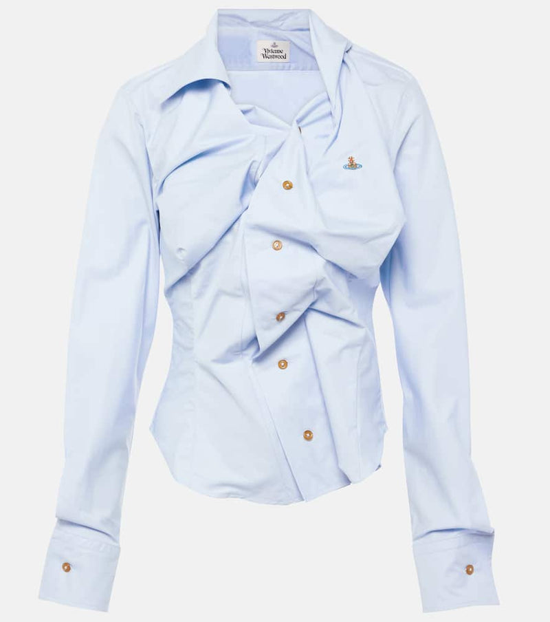 Vivienne Westwood Drunken ruffled cotton shirt