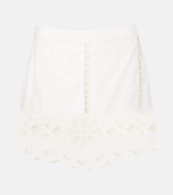 Isabel Marant Palmira embroidered cotton miniskirt