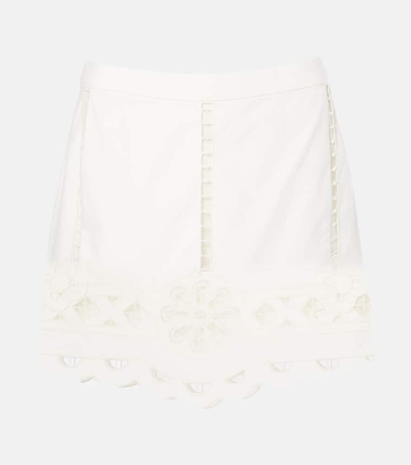 Isabel Marant Palmira embroidered cotton miniskirt