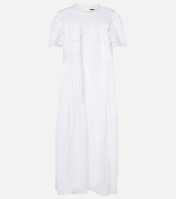 Marant Etoile Geralda ruffled cotton midi dress