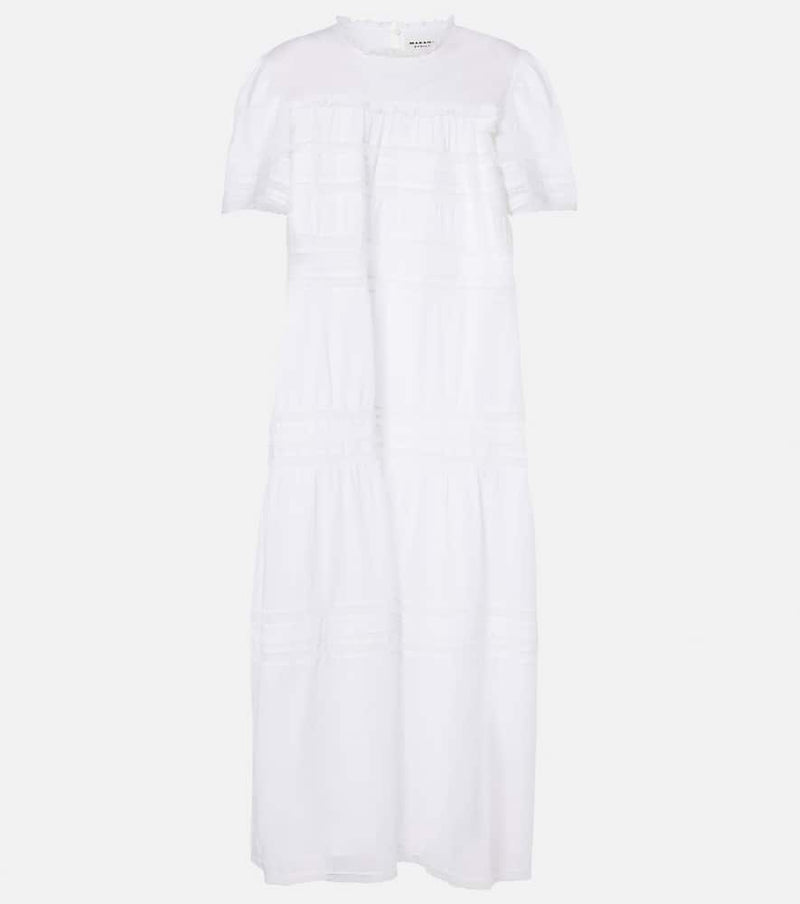 Marant Etoile Geralda ruffled cotton midi dress