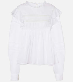 Marant Etoile Ganael cotton voile blouse