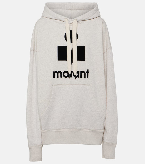 Marant Etoile Logo cotton-blend jersey hoodie