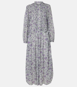 Marant Etoile Dalida printed cotton voile midi dress