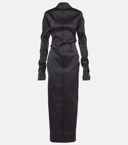 Acne Studios Draped twill gown