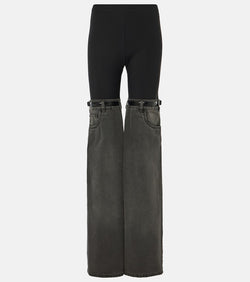 Coperni Denim-paneled straight pants