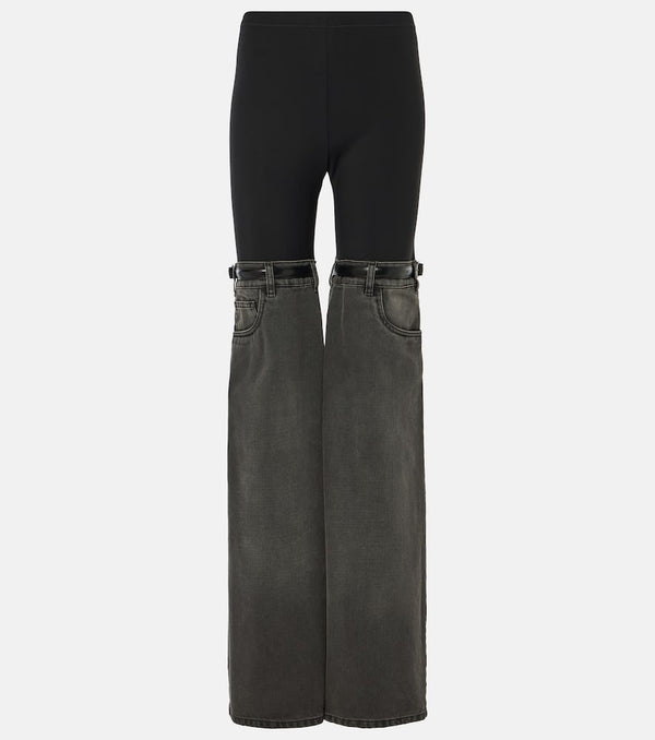 Coperni Denim-paneled straight pants