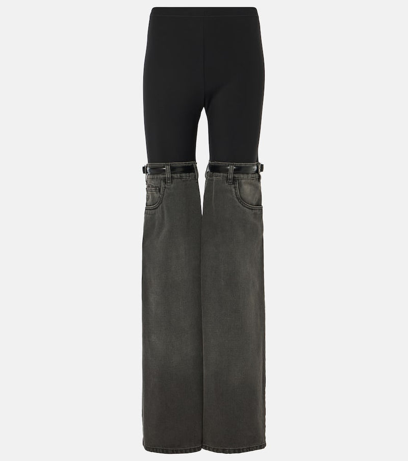 Coperni Denim-paneled straight pants