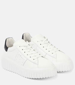 Hogan H-Stripes leather platform sneakers