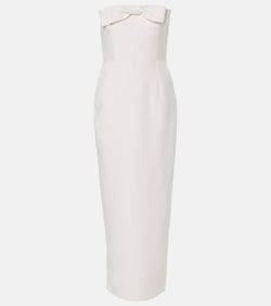 The New Arrivals Ilkyaz Ozel Bow-detail strapless crêpe gown