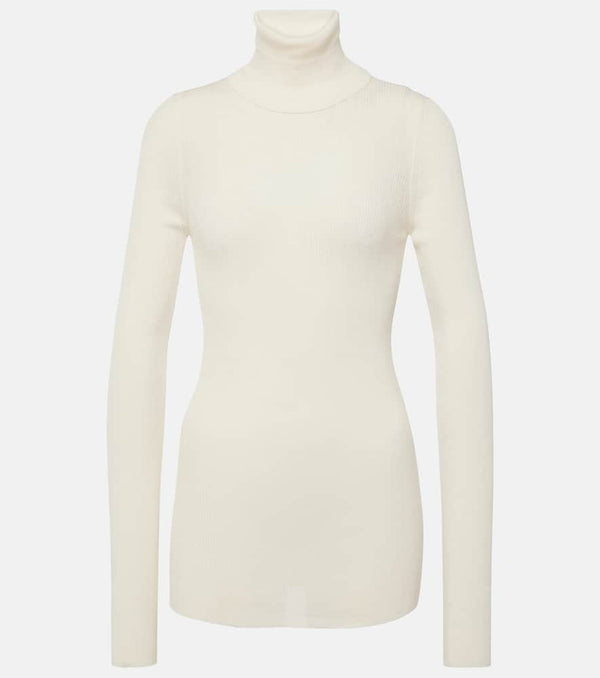 Tod's Ribbed-knit cotton turtleneck top