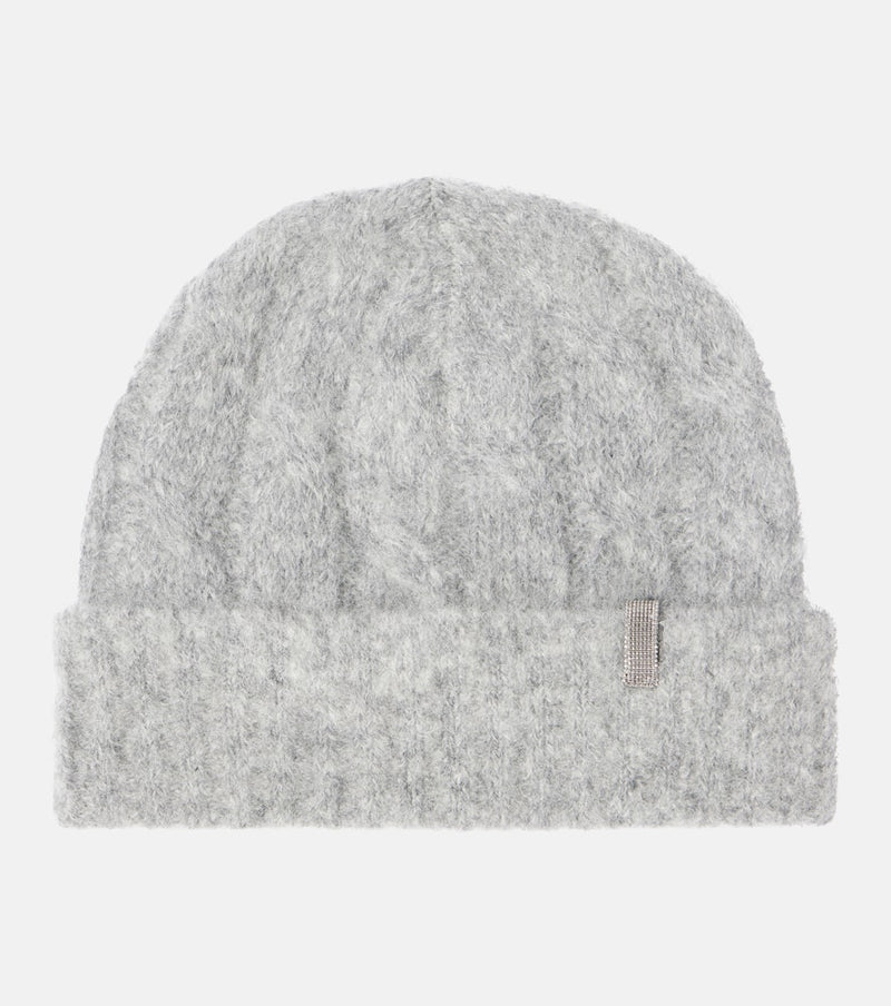 Brunello Cucinelli Cable-knit mohair beanie