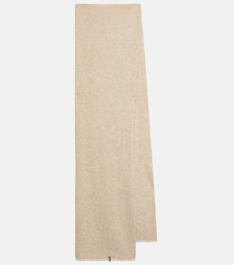 Brunello Cucinelli Cable-knit mohair scarf