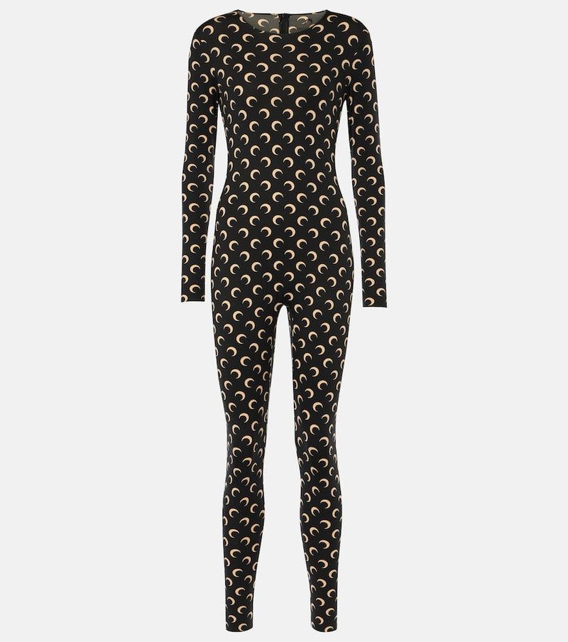 Marine Serre Printed jersey catsuit