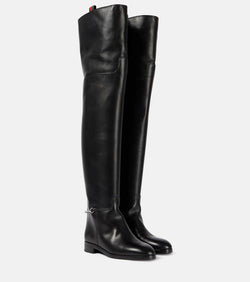 Gucci Leather over-the-knee boots