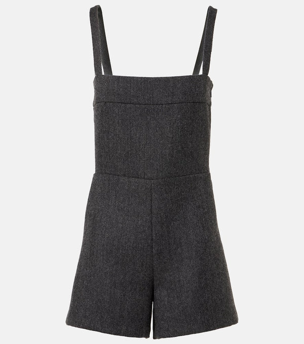 Gucci Cutout wool romper