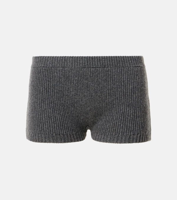 Gucci Ribbed-knit wool shorts