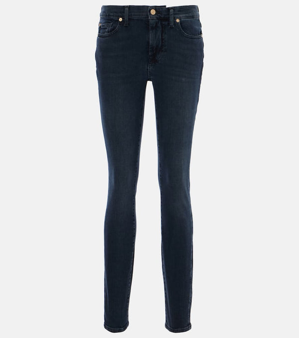 7 For All Mankind Low-rise skinny jeans