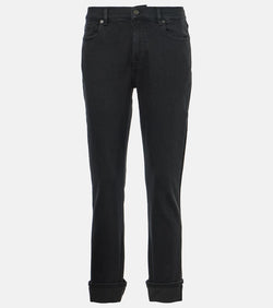 7 For All Mankind Relaxed Skinny low-rise skinny jeans